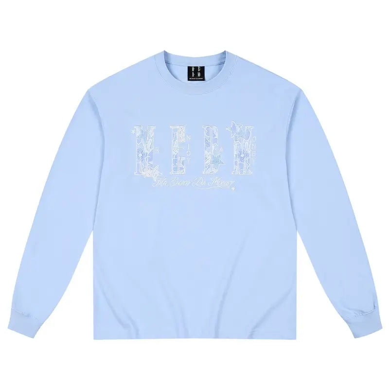 MEDM Flower Star Logo Embroidered Long Sleeve Tee