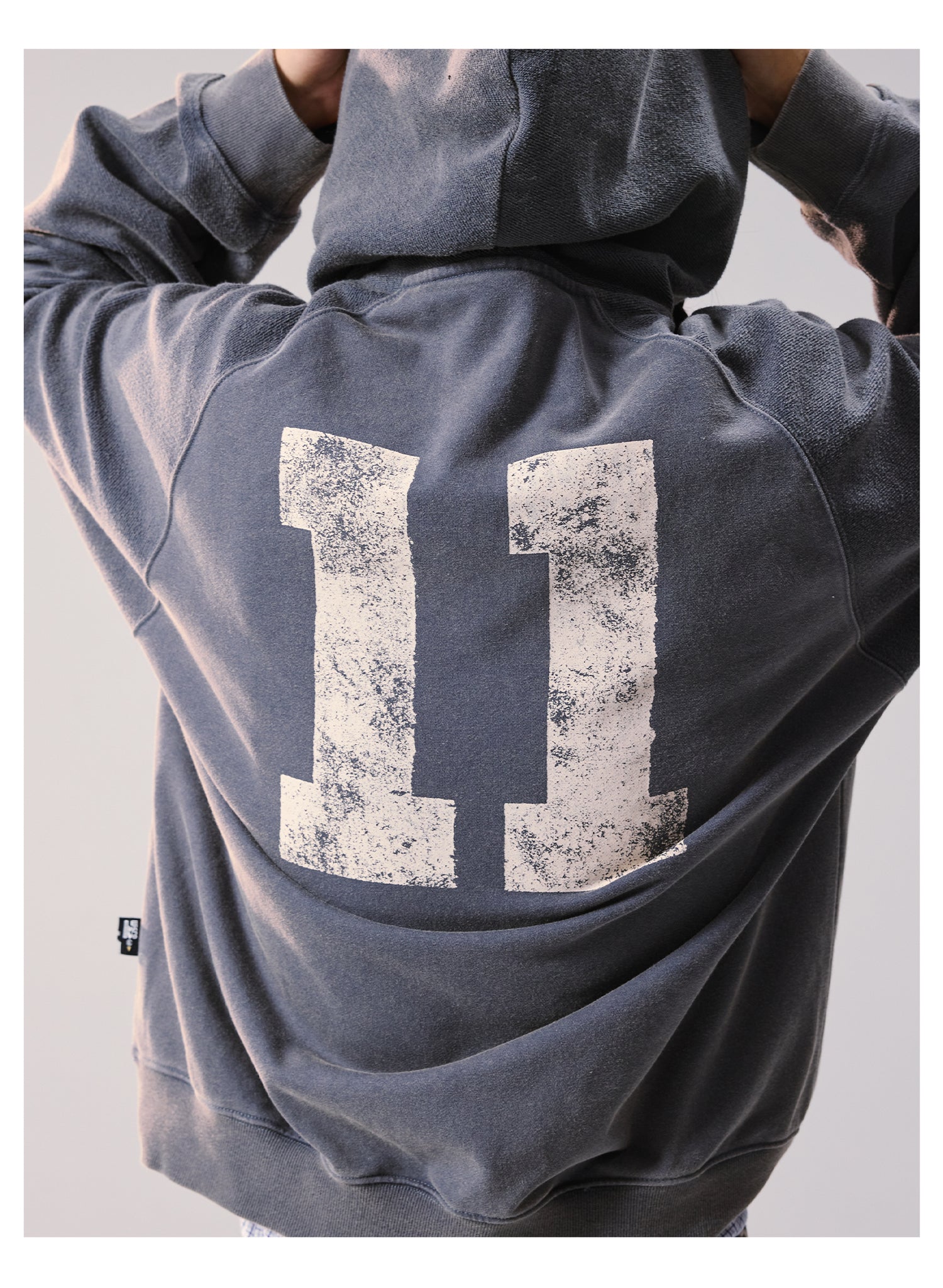 Remedy Washed Reversible Raglan Hoodie