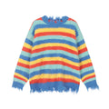 Achock Gradient Striped Knit Sweater