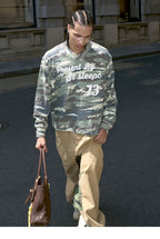 STEEPC Forest Camouflage Washed Vintage Long Sleeve Tee