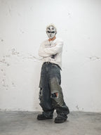 UNDERWATER Dirty Dye Aged Torn Baggy Jeans