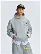 MEDM Embroidered Lettered Logo Hoodie & Sweatpants