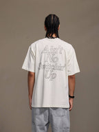 1807 Still Going Print Rhinestone Short Sleeve Tee