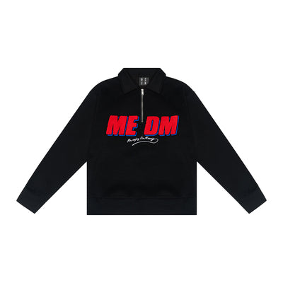 MEDM Half Zipper Logo POLO Sweatshirts