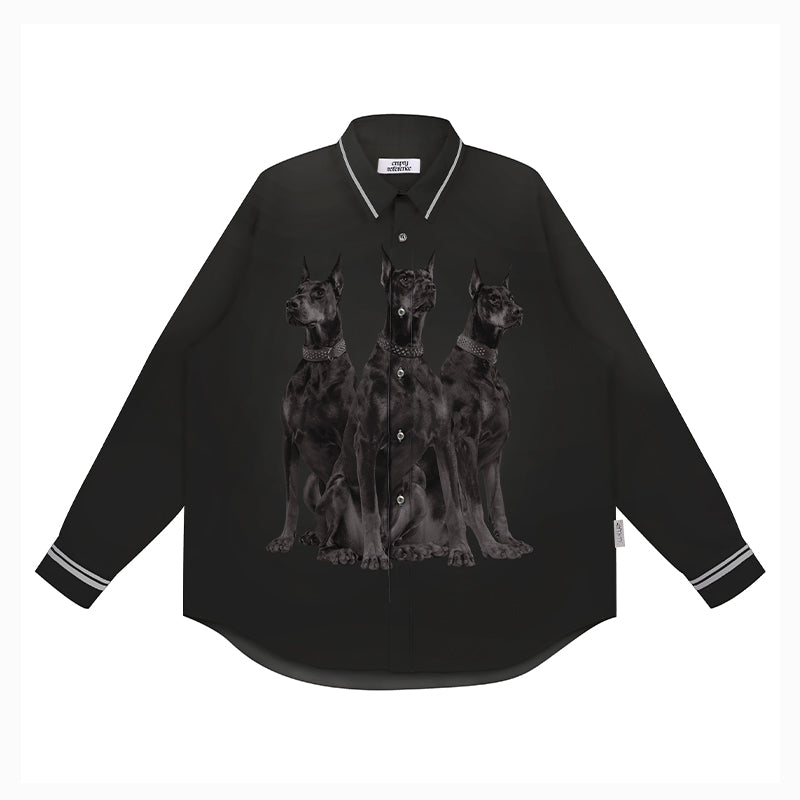 EMPTY REFERENCE Doberman Long Sleeve Shirt
