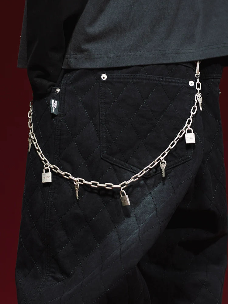 Remedy Key Lock Metal Wallet Chain