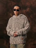 1807 Mixed Yarn Knit Hoodie