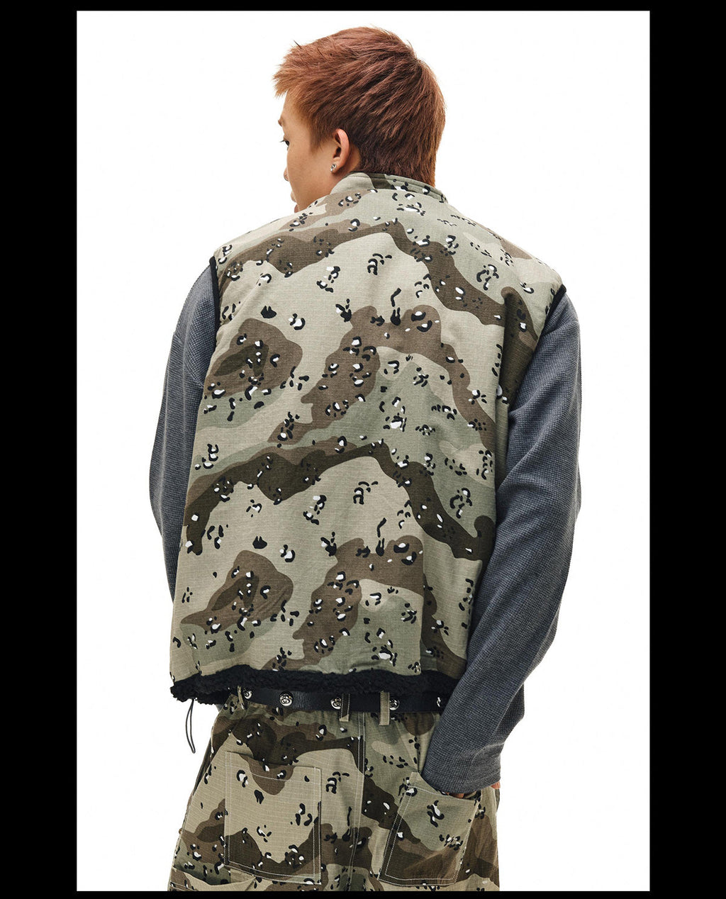 NOVACAM Camouflage Fleece Reversible Vest