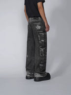 1807 Multi Pocket Digital Print Pants