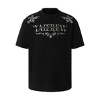 YADcrew Baroque Raised Logo Print Tee