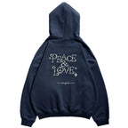 Remedy PEACE LOVE Pearl Embroidered Hoodie