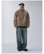 F2CE Long Fur Lined Suede Jacket