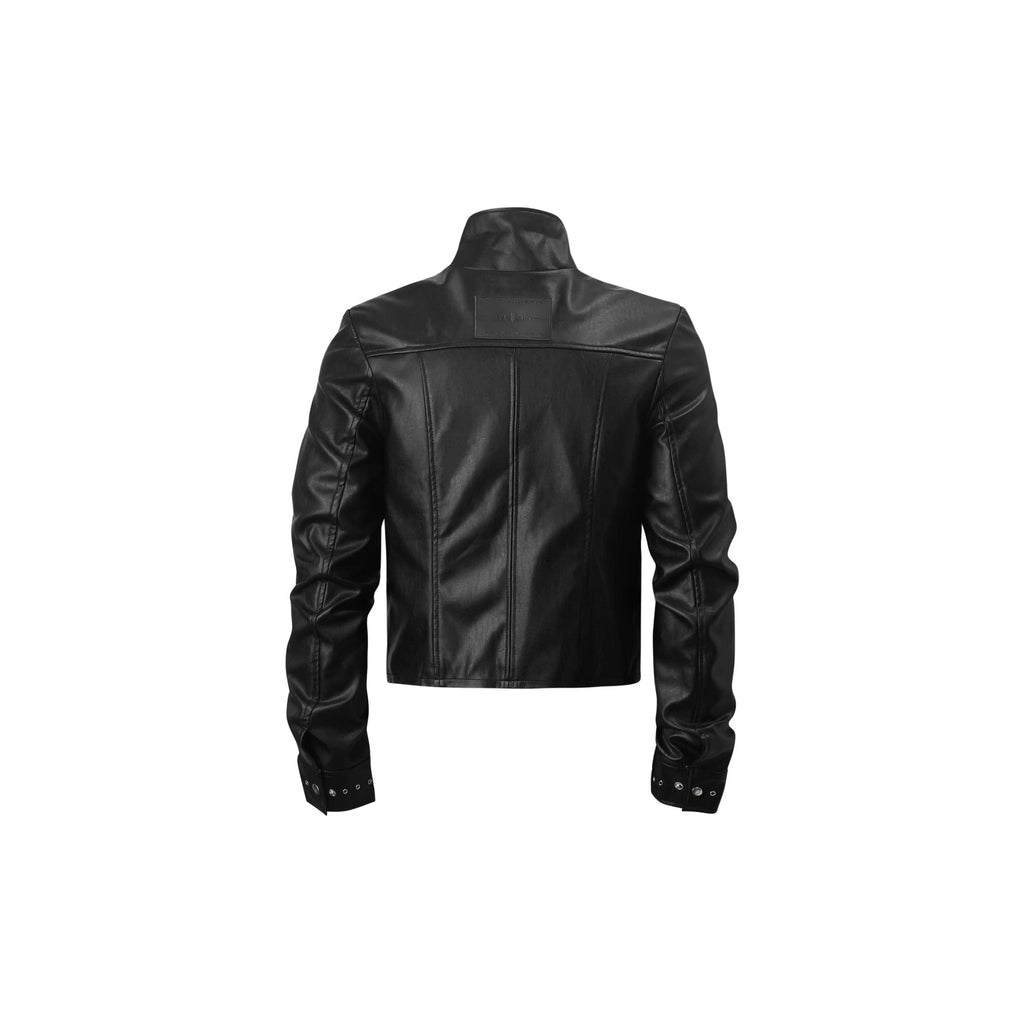 KARMANISTIC Racing Short Leather Jacket
