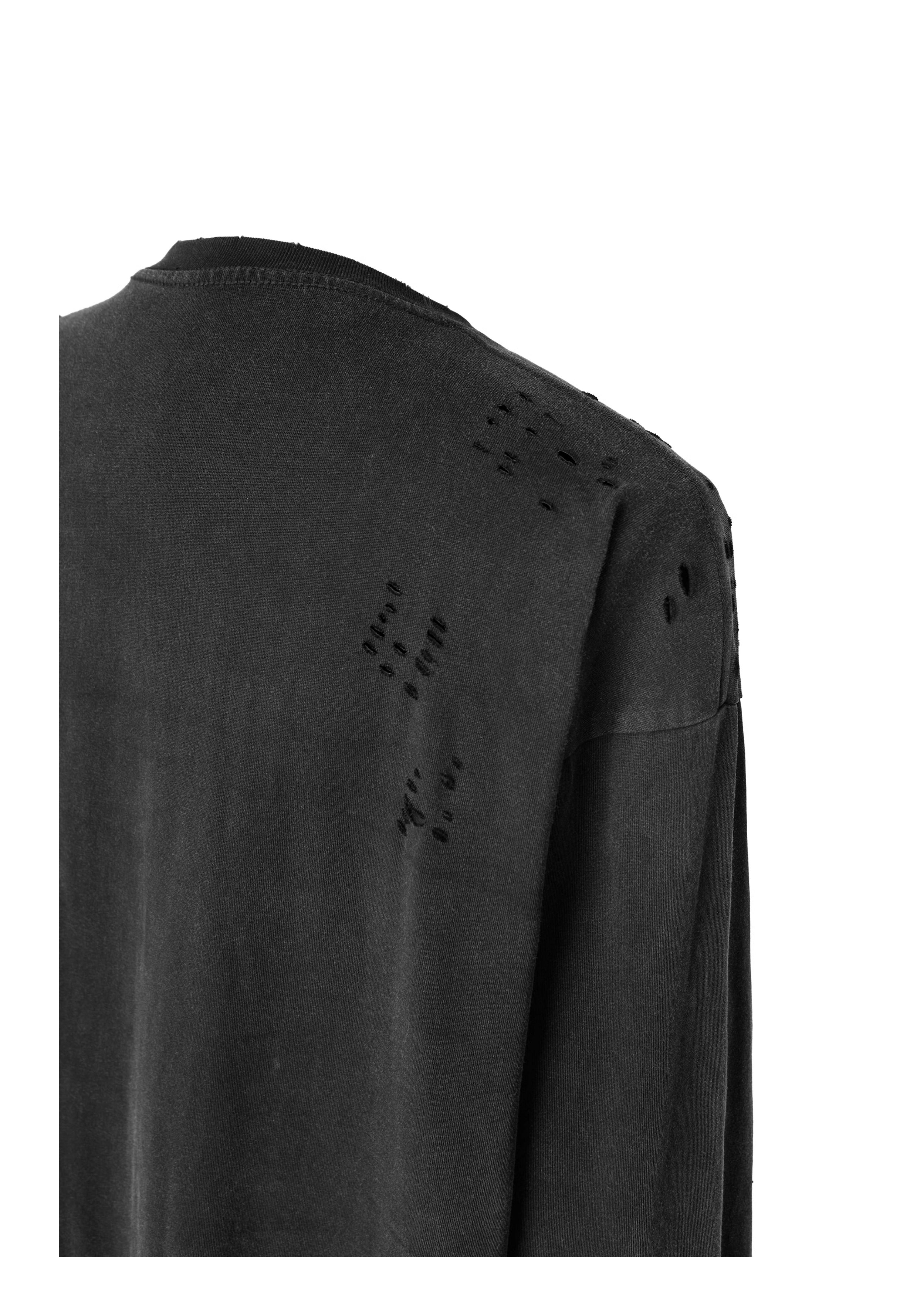 KARMANISTIC Standard Logo Washed Distressed Long Sleeve Tee