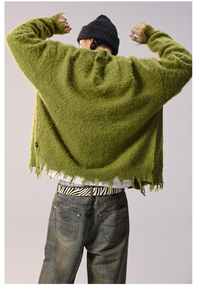 Remedy Distressed Knit Cardigan