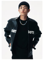 ANTIDOTE LOGO Motorcycle PU Leather Jacket