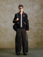 YADcrew Lace Line Embroidered Work Jacket