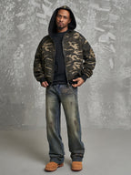 F3F Select Dirty Dyed Whiskering Print Design Jeans
