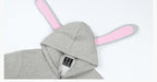 MEDM Bunny Ears Hooded Zip-Up Hoodie