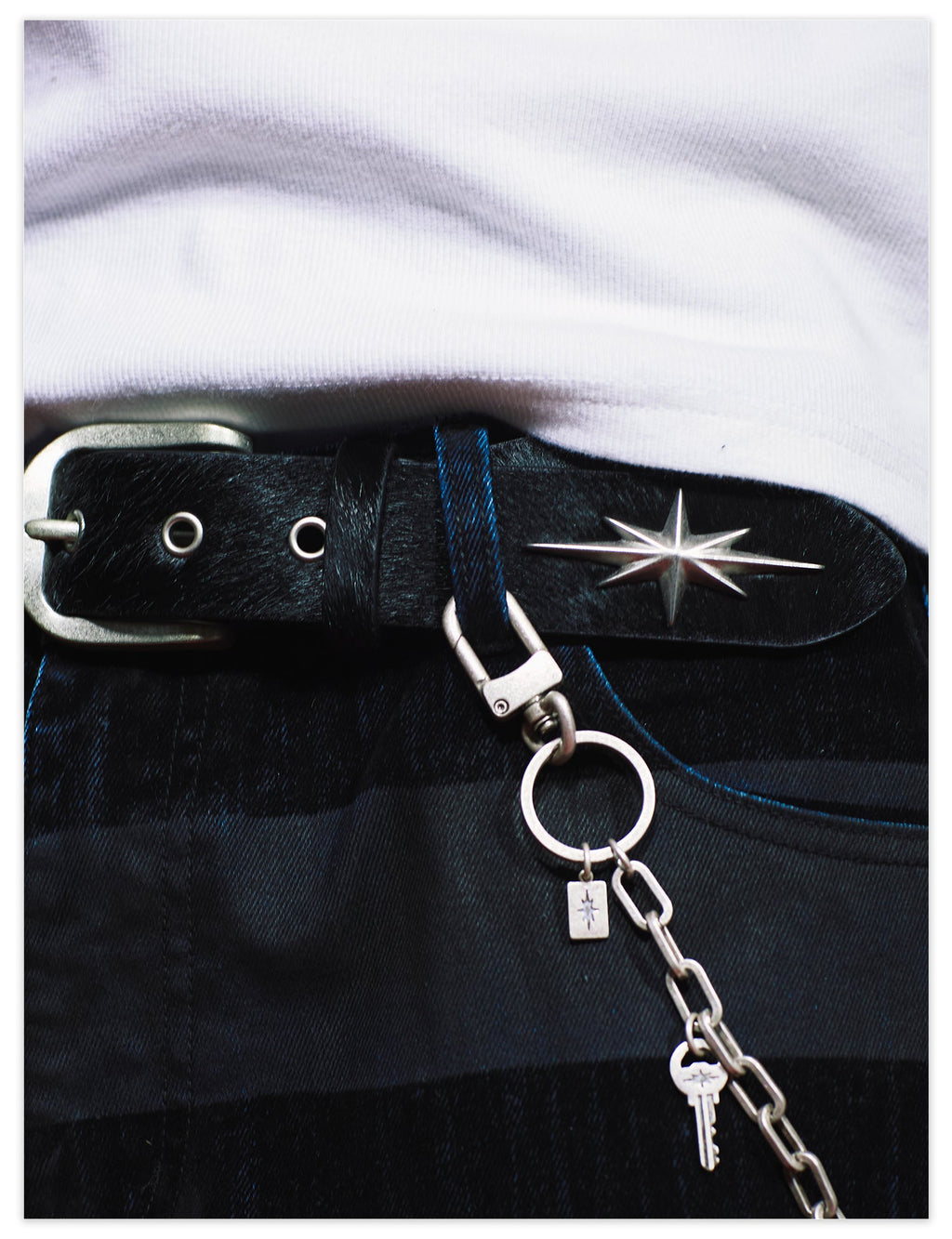 Remedy Star Studded Cowhide Leather Belt