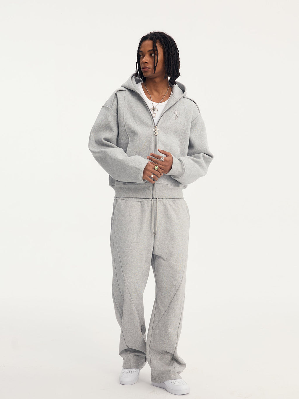 Small Town Kid 3D Logo Function Zip-Up Hoodie