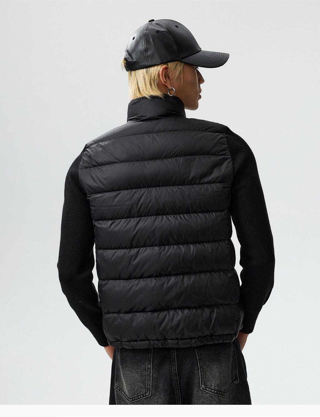 MEDM Shoulder Patchwork Lightweight Down Jacket