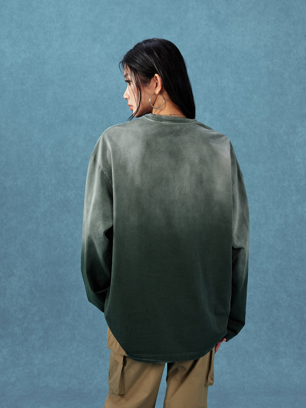 MEDM Gradient Washed Long Sleeve Tee