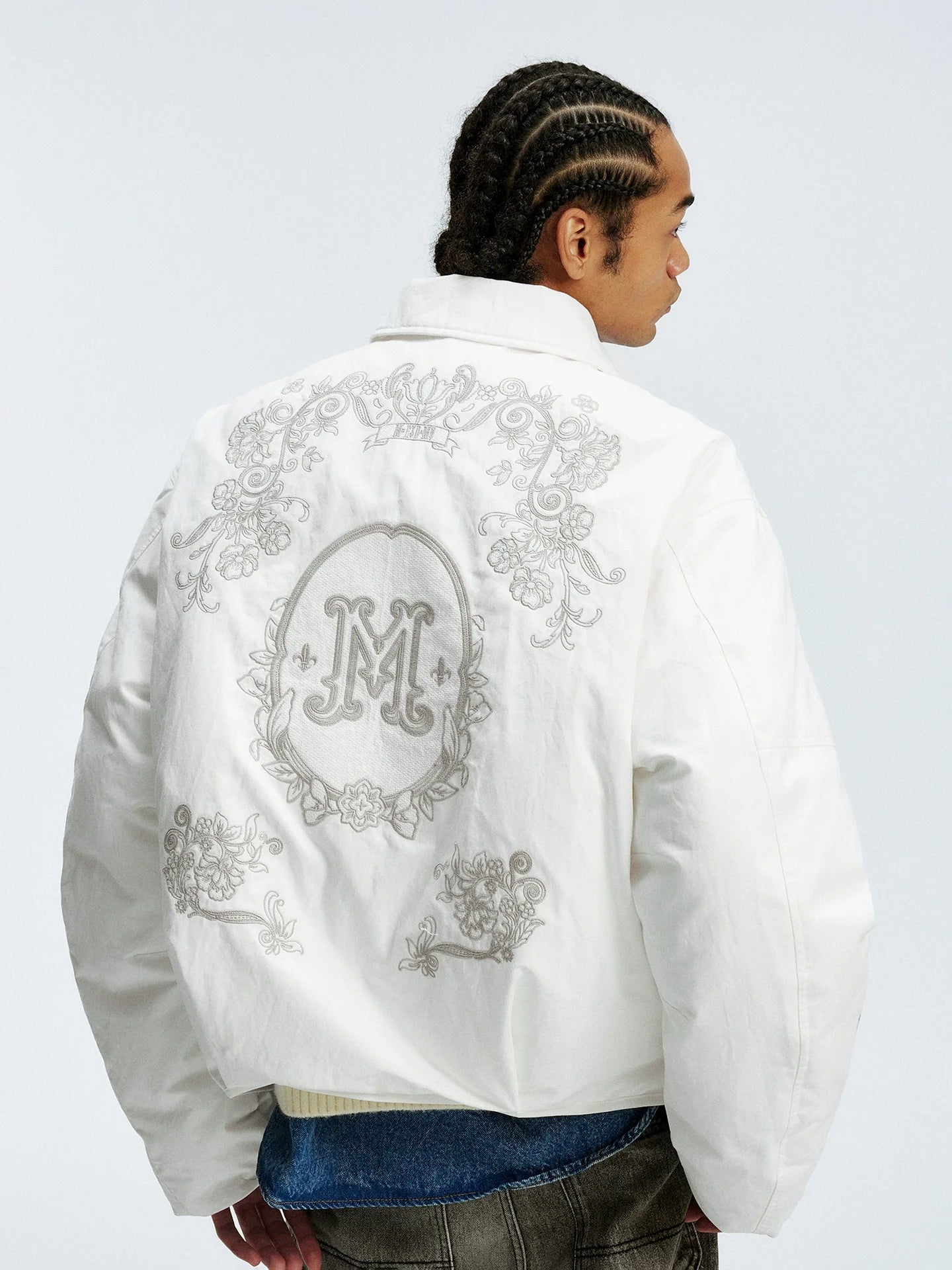 MEDM Floral Embroidered Puffer Jacket