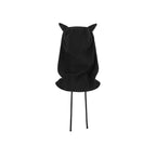 UNDERWATER Logo Embroidered Devil Horn Balaclava Hat