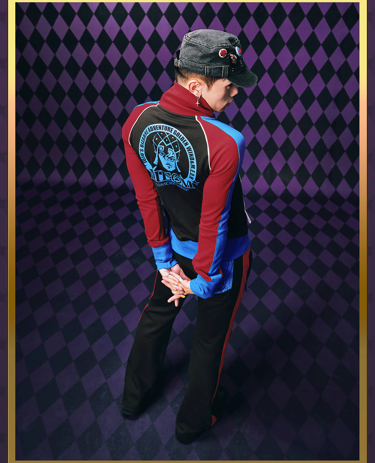MEDM × JOJO Color Block High Neck Track Jacket
