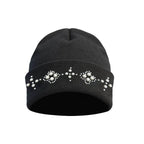 YADcrew Pearl Embellished Knit Beanie