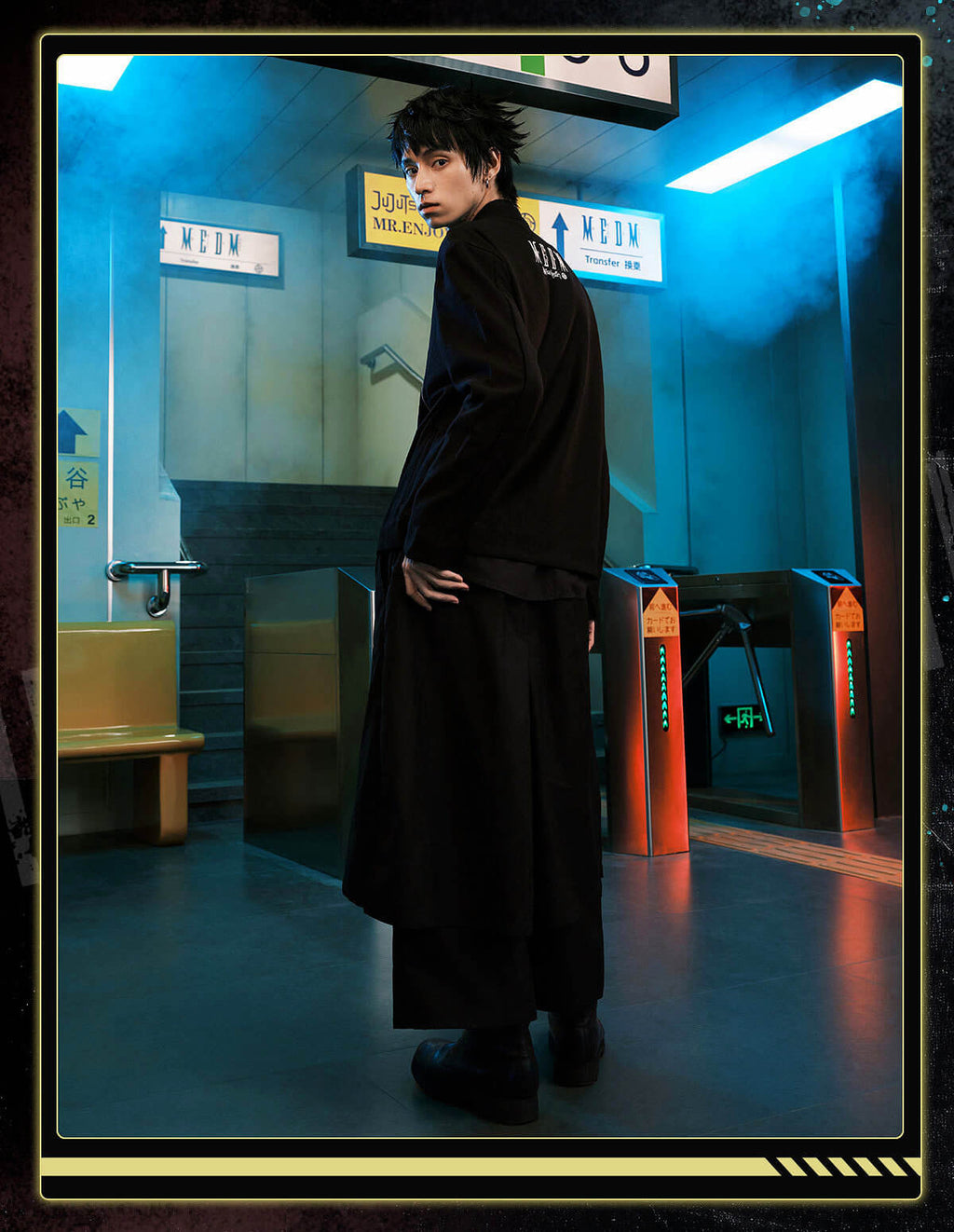 MEDM × Jujutsu Kaisen Diagonal Zipper School Uniform Jacket