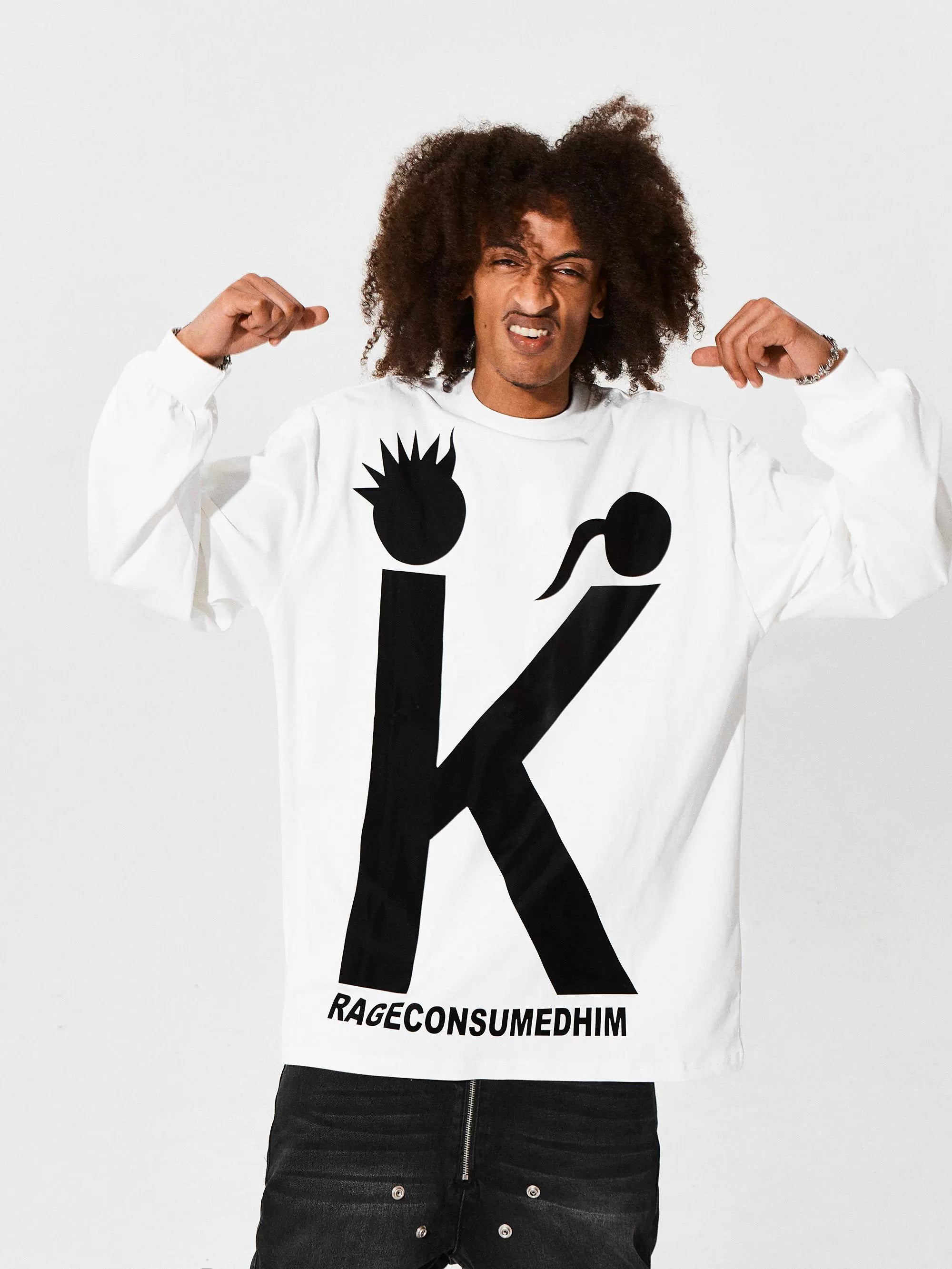 KARMANISTIC Big K Logo Long Sleeve Tee