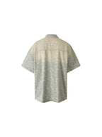 1807 Paisley Washed Denim Short Sleeve Shirt