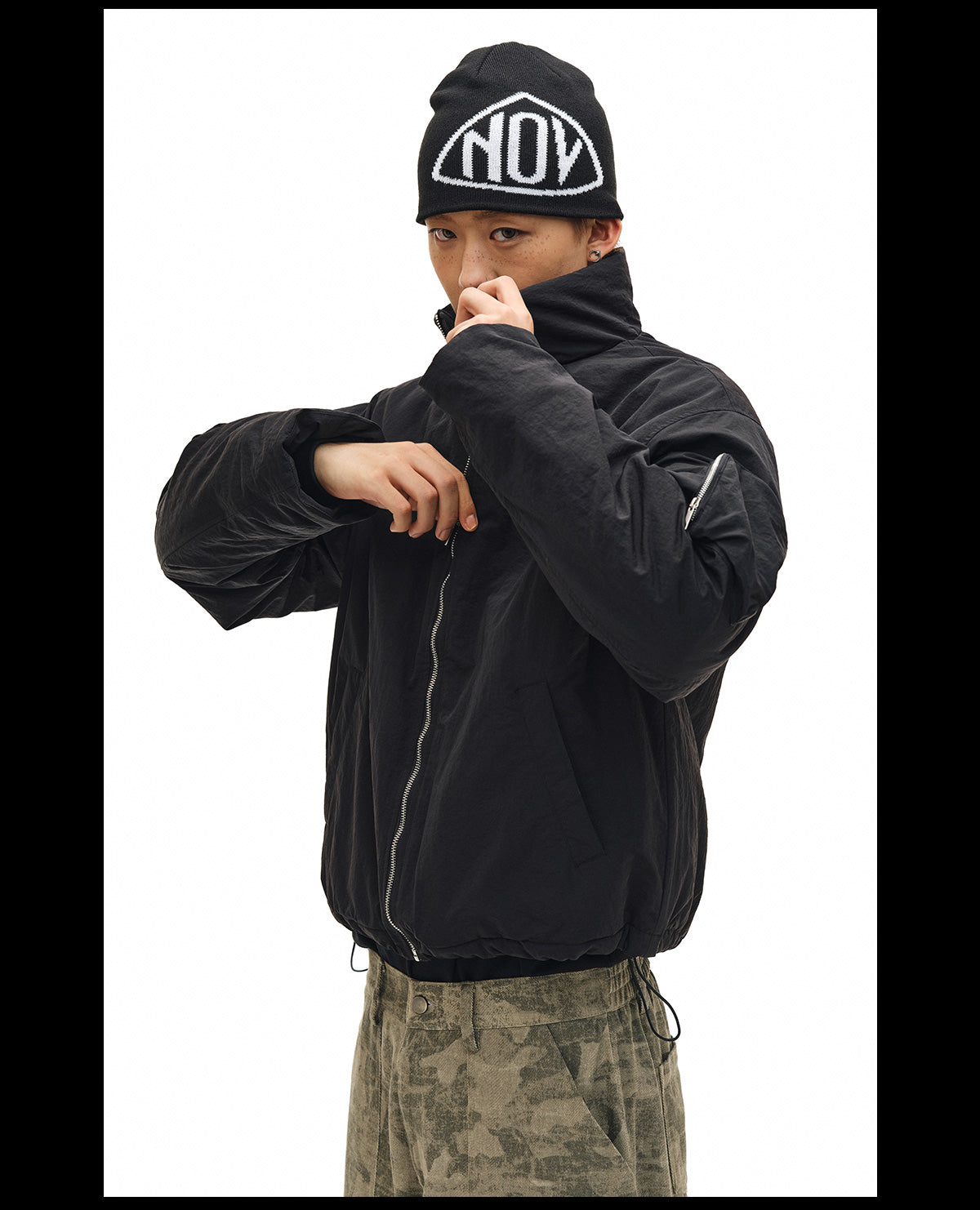 NOVACAM Windproof Puffer Short Jacket