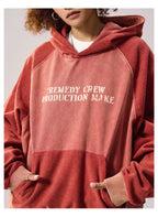 Remedy Washed Reversible Raglan Hoodie