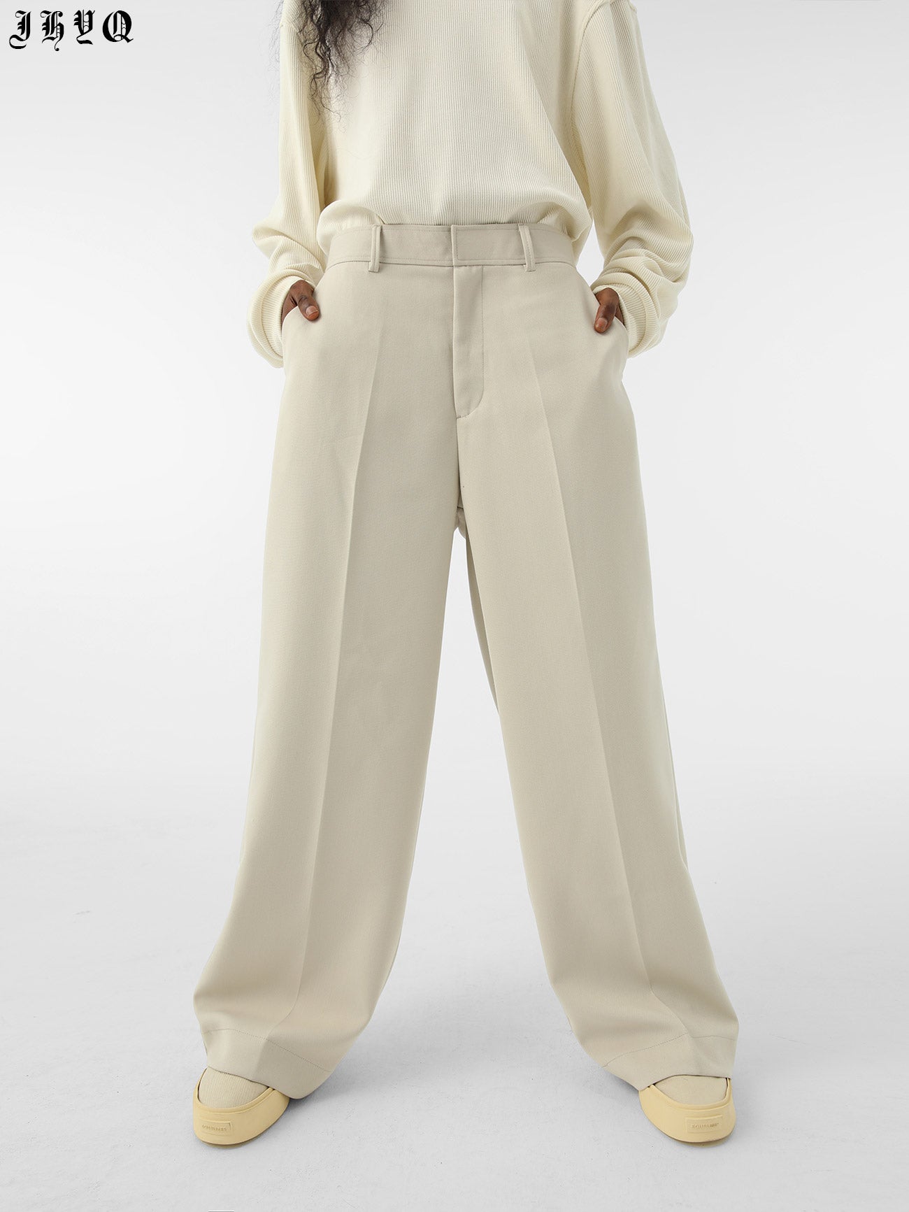 JHYQ Wide Legged Embroidered Western Pants