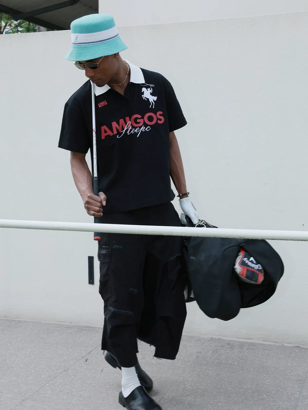 STEEPC Amigos Patch Embroidered Polo Shirt