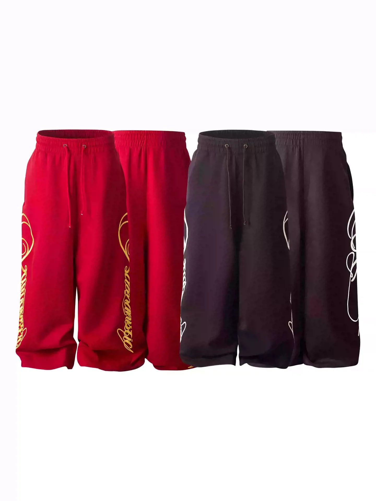 KARMANISTIC Original Embroidery Baggy Jogger Sweatpants