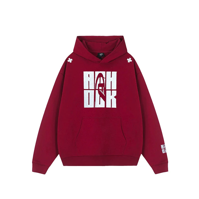 Achock Four Color Heavy Logo Embroidered Hoodie