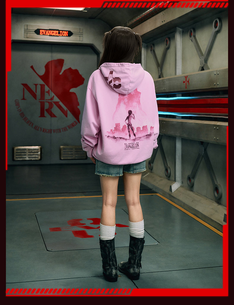 MEDM x EVA Evangelion Washed Zip-Up Hoodie
