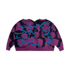 EVETS Purple Art Knit Sweater
