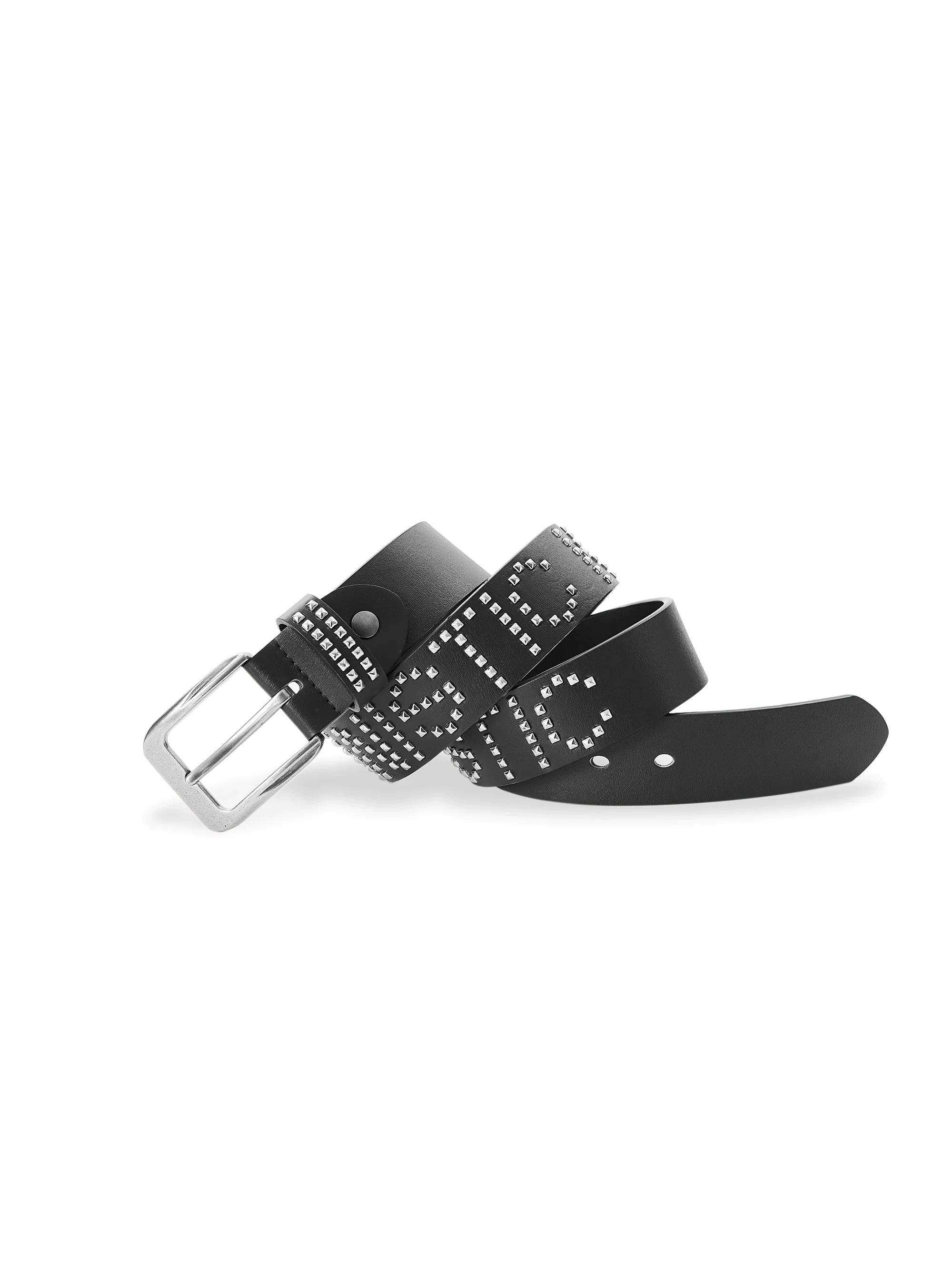 KARMANISTIC Punk Studded Logo Belt