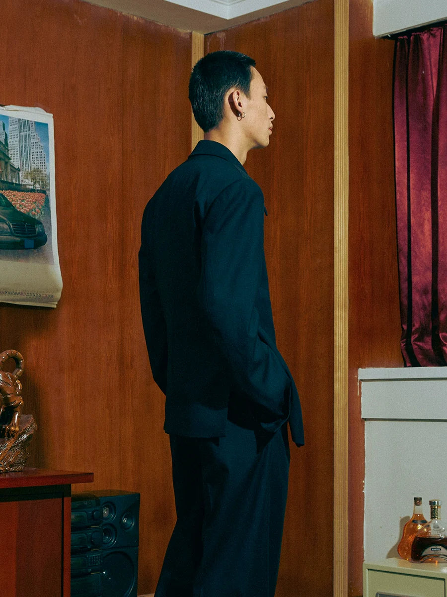 SOD Co. Wool Cubic Cut Suit Jacket