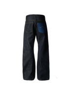 KARMANISTIC Contrast Back Pocket Original Baggy Jeans