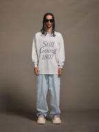 1807 STILLGOING Crackle Print Long Sleeve Tee