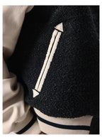 Remedy RMD Pearl Embroidered Leather Varsity Jacket