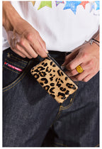 Remedy Metal Studded Keychain Coin Card Zipper Leather Wallet