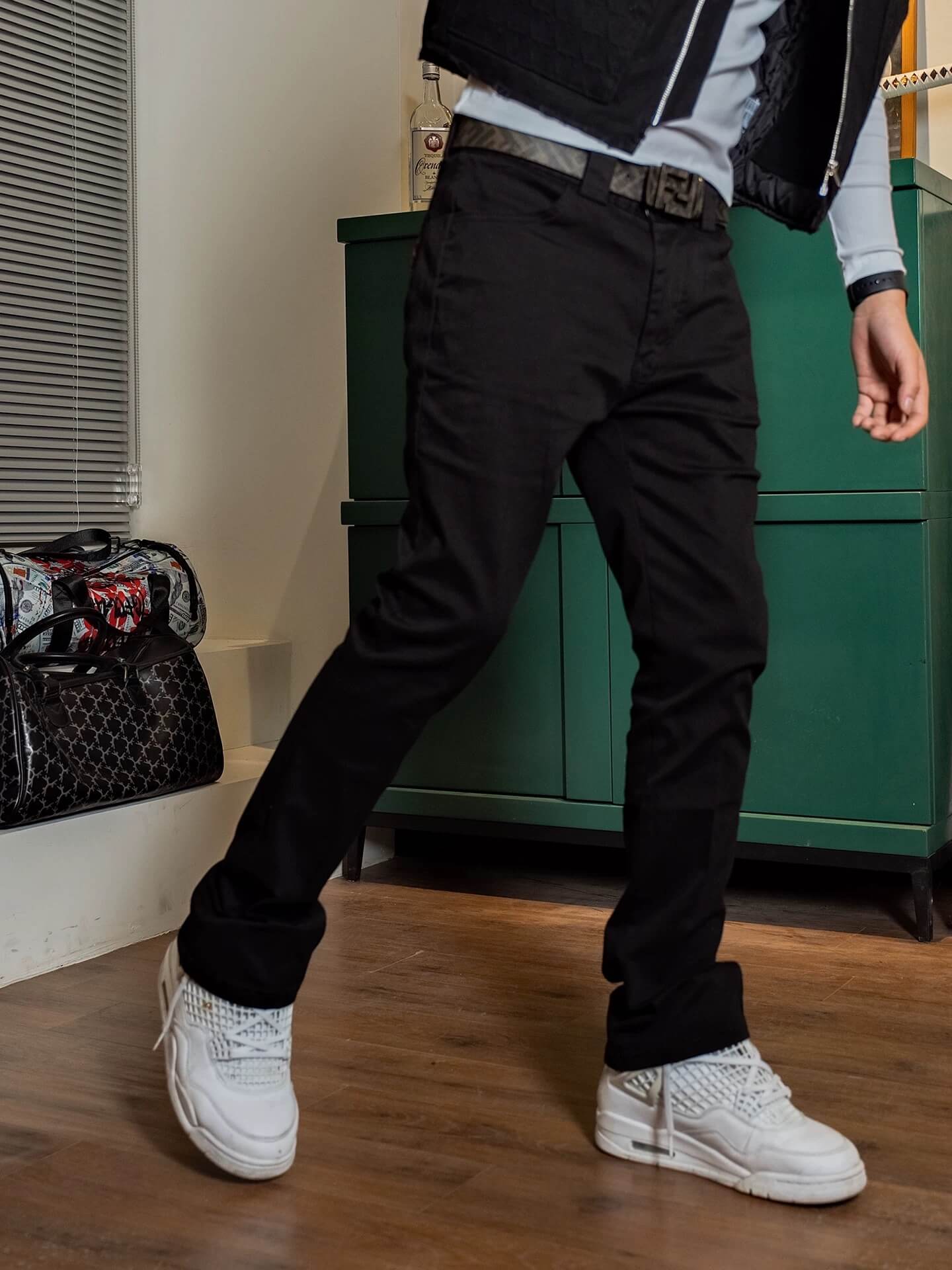 TGFCLUB Basic Slim Fit Flared Pants