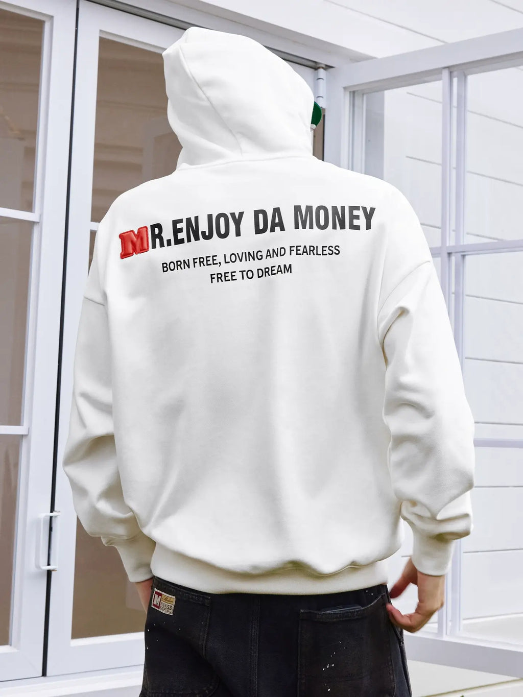 MEDM Rainbow Embossed Logo Hoodie